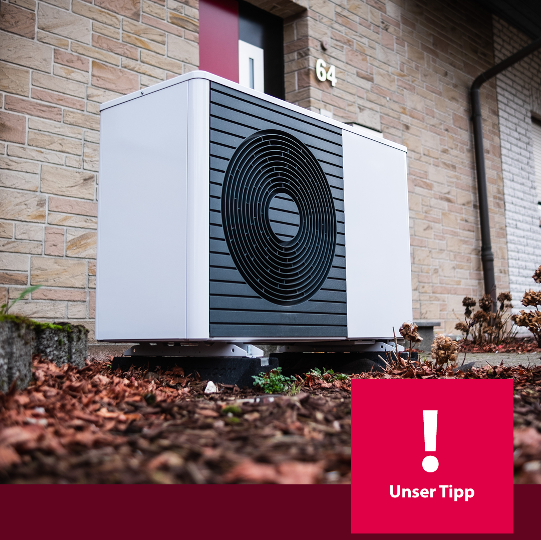 #DeinXtra | Bild zeigt eine Wärmepumpe und das Signet 